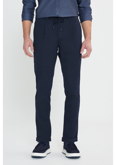 AC&Co / Altınyıldız Classics Erkek Lacı Slim Fit Beli Bağlamalı Yan Cep Esnek Casual Pantolon