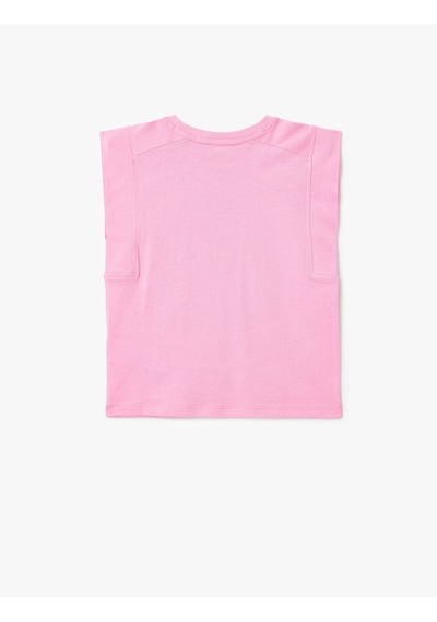 Koton Pembe Kız Çocuk T-shirt 5skg10126ak Pembe
