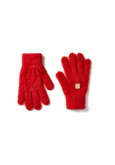 Gsstore Galatasaray Kadın Peluş Eldiven K252270 Kırmızı