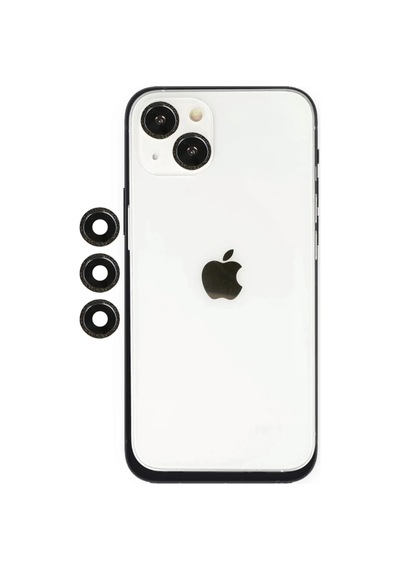 Apple İphone 14 Uyumlu Shine Kamera Lens - Siyah