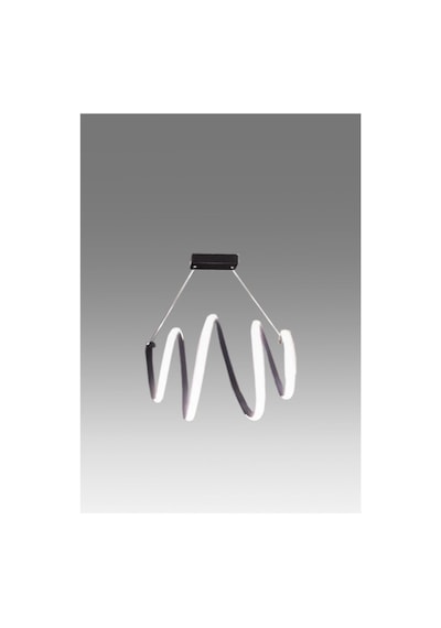 Led Sarkıt Avize 3 Renk Işık - Spiral 60 Cm Antrasit