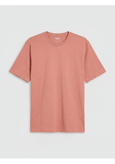 Lcwaıkıkı Classic Mercan %100 Pamuk Regular Fit Basic Tişört