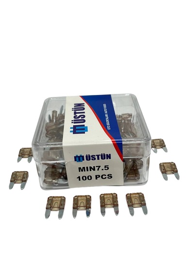 Mini Bıçak Sigorta 7.5 Amper 100 Adet Mini Boy Oto Sigorta 7.5a