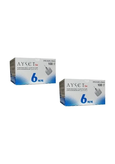 Ayset Fine 31g 0,25 X 6mm Insülin Kalem Iğnesi 200 Adet