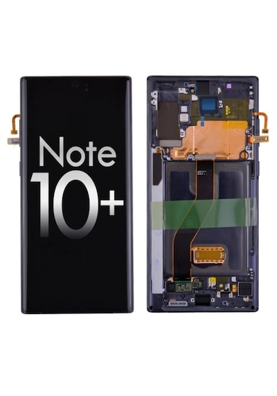 Samsung Galaxy Uyumlu Note 10 Plus Lcd Ekran Dokunmatik Çıtalı N975 - F Siyah