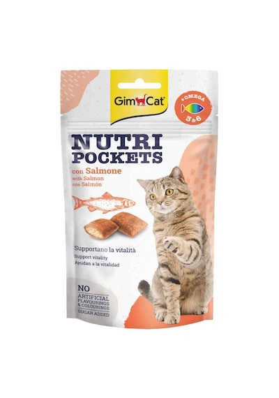 Gimcat Nutri Pockets Kedi Ödülü Somon Omega 3&6 60 G