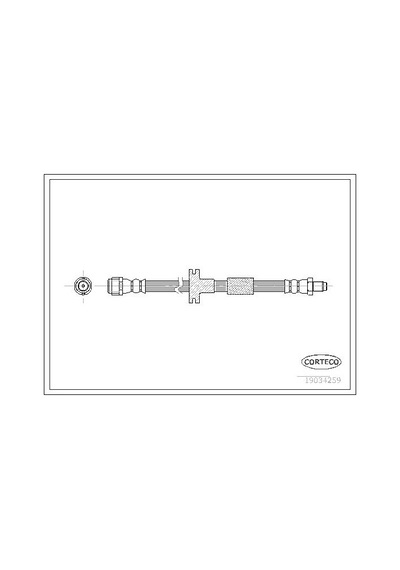 Corteco 19034259 Fren Hortumu Ön Mercedes W202 W140 A2024200148