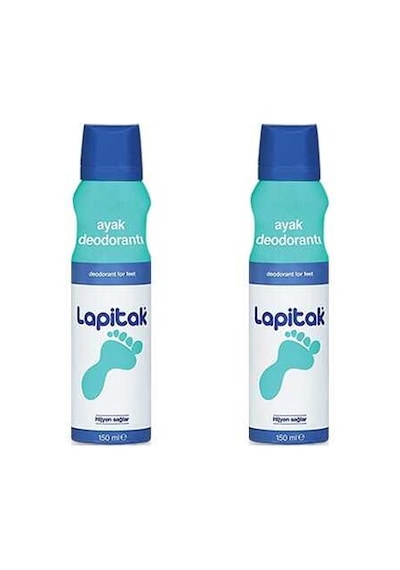 Lapitak Ayak Deodorantı 2 x 150 ML