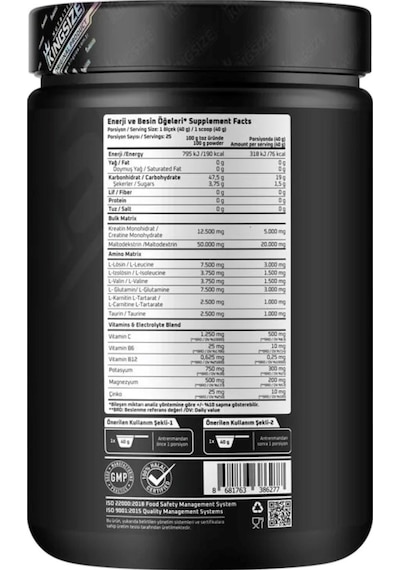 Kingsize Nutrition Crea Carb 1000 G