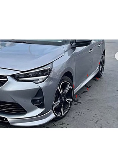 Corsa F Ön Tampon Ek - Difüzör - Marşpiyel - Boyasız - Siyah - Plastik