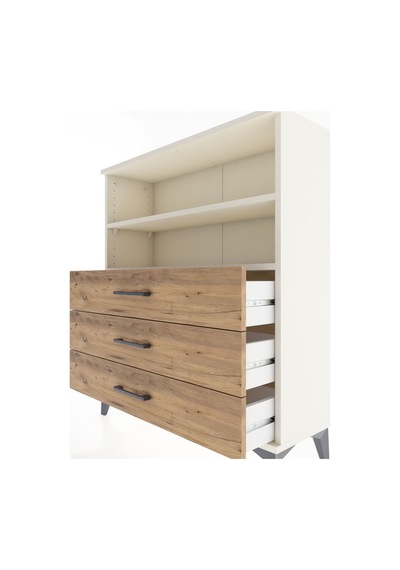 Arges Şifonyer 2 Raflı 3 Çekmeceli 88x30x106 Aytaşı-çam Aytaşı