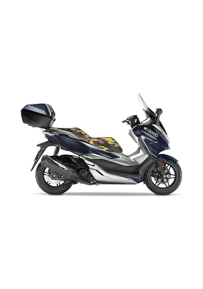 Honda Forza 250 Kamuflaj Sele Kılıfı Örtüsü Gri Sarı