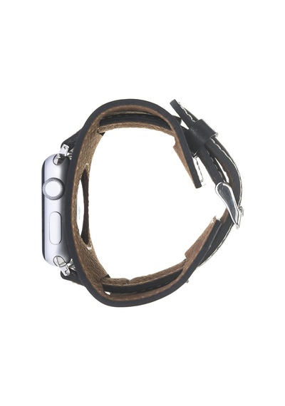 Bouletta Apple Uyumlu  Watch Deri Kordon 38-40-41 MM Cuff Siyah (443083354)