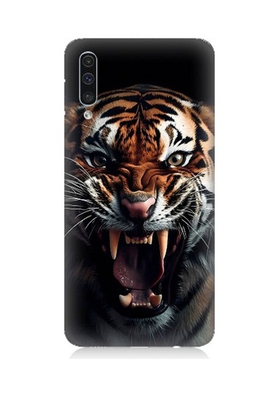 Samsung Galaxy A50 Uyumlu Vahşi Kaplan Desenli Silikon Kılıf