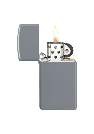 Zippo 49527 Slim Flat Grey Çakmak