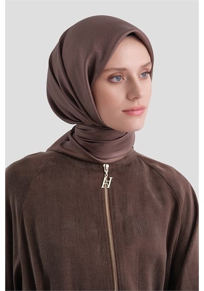Armine Saf İpek Sura Eşarp 9601d 80 Çikolata Kahve