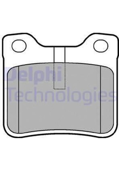DELPHI LP991 Fren Balatası Arka Peugeot 406. 607 96