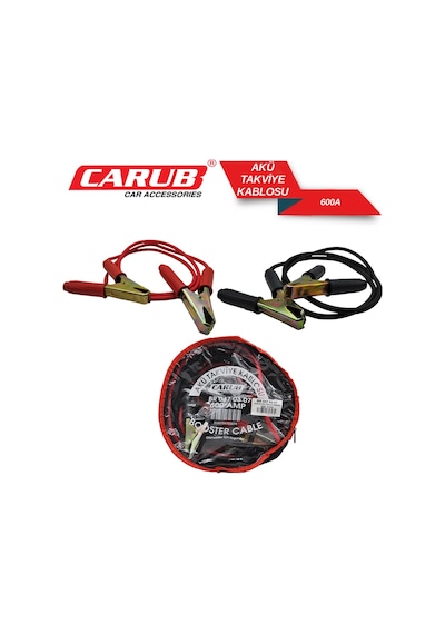 Carub Akü Takviye Kablosu 600 A Set Çantalı