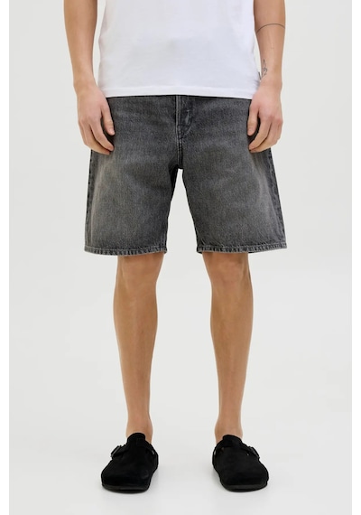 Jack & Jones Erkek Jjıtony Rahat Kesim Jean Şort 12269533 Siyah Siyah
