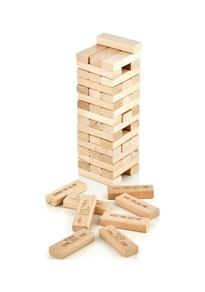 Totteriq Animal Tower Wooden Blocks Tumbling Tower Game 54-piece Stacking Game For Kids & Adults Fun Family Game With Cute Animal Designs Educational & Interactive Toy For Boys & Girls Ages 3+