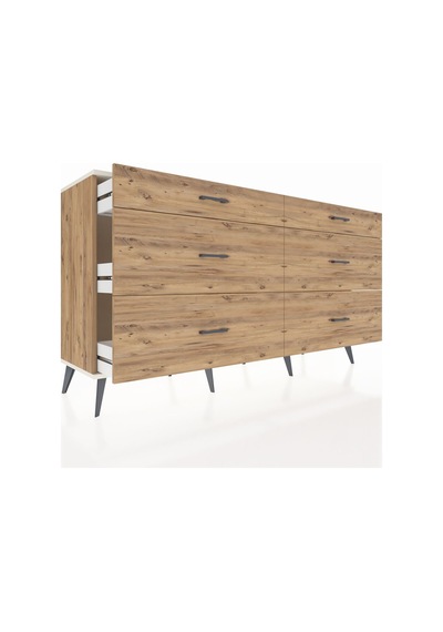 Hyperion Konsol 6 Çekmeceli 176x44x99 Çam-aytaşı/çam Çam-aytaşı/çam