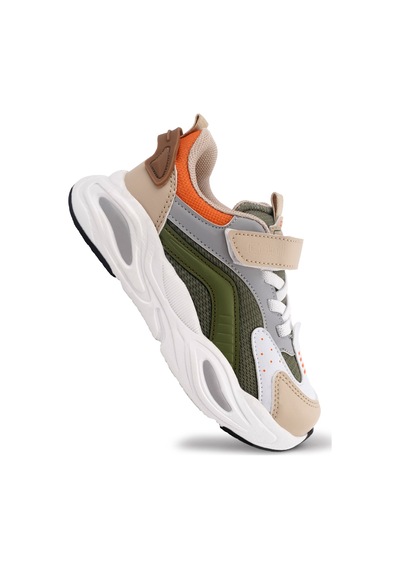 Cool Evo-toti Sneaker Ortopedik Taban Unisex Çocuk Spor Ayakkabı Haki