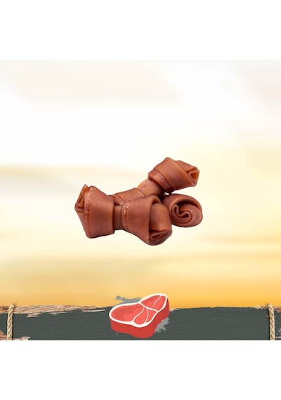 Beef Mini Küçük Boy Sığır Etli Kemik 8'li, 128 Gr Köpek Ödülü