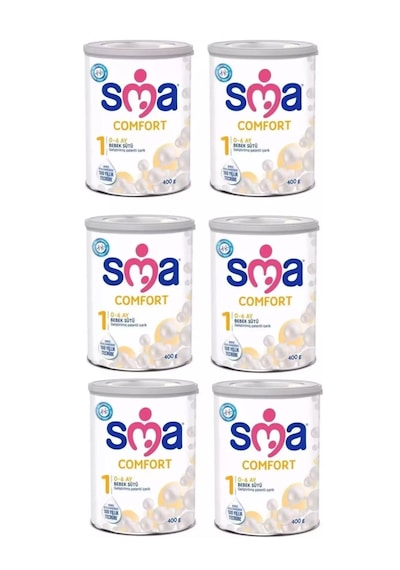 Sma Comfort 1 Bebek Sütü 400 G 6 Adet