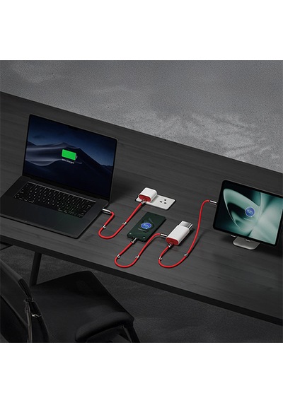 Sharge Pouch 3 Ü 1 Arada Powerbank - Siyah