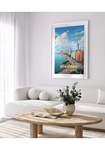Çerçevesiz Poster Qingdao Sahil Manzarası