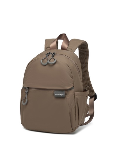 Smart Bags Kahverengi Günlük Mini Boy Hafif Kadın Sırt Çantası