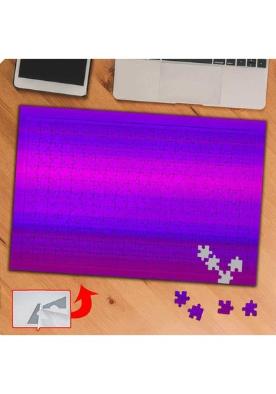 Degrade Gradyan Color-mor Mavi 240 Parça Puzzle Yapboz Tablo-gd6