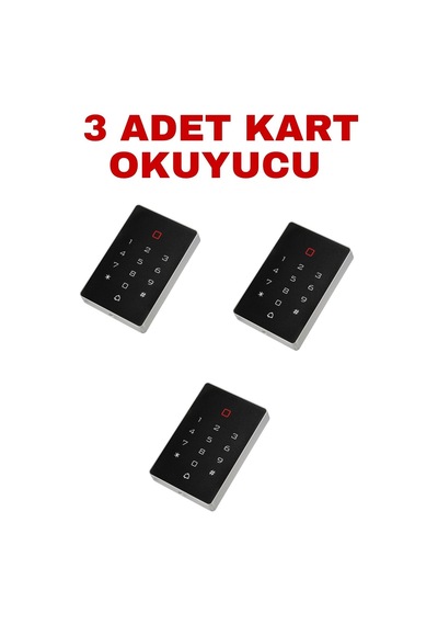 Sr-208 Em Kartlı Ve Şifreli Geçiş Sistemi Rfıd Proximity Kart Okuyucu 125 Khz 2000 Kullanıcı 3 Adet