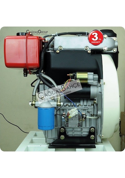 Goldmoto Gm292F-G2 Dizel Motor 22.4 Hp Marşlı Konik Kısa Krank