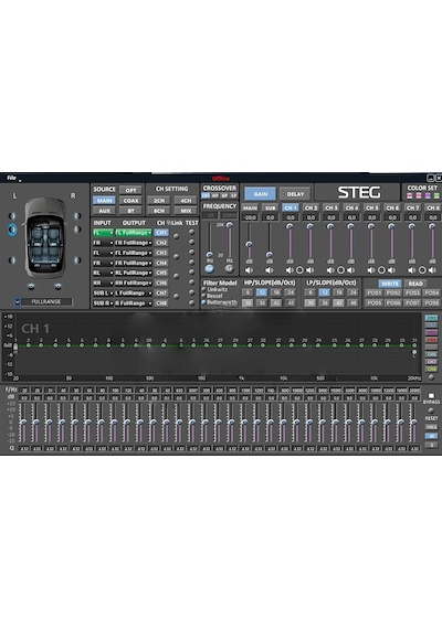 Steg Model St8Dsp - 8 Kanallı Araç Amfisi