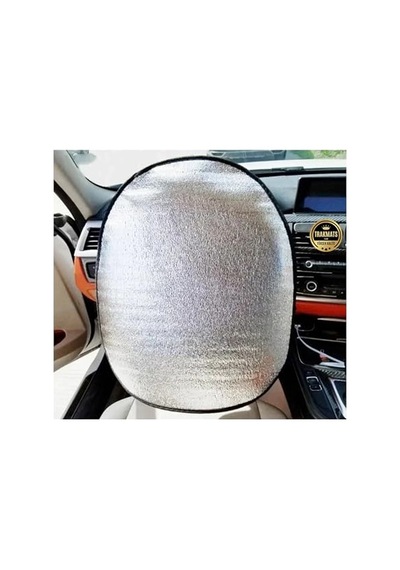 Trakmats Nissan X-trail 2022-2025 İle Uyumlu Direksiyon Koruyucu Güneşlik, 50x50 Cm, Gümüş 1 Adet