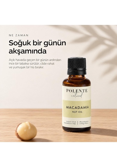 Makademya Cevizi Yağı,%100 Saf, Soğuk Sıkım, 30 Ml