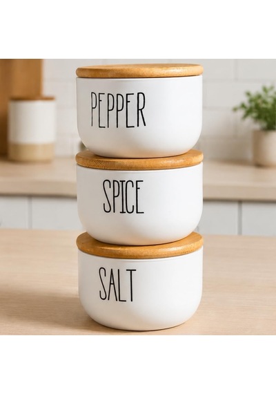 Bambu Vakumlu Hava Geçirmez Kapaklı 3'lü Beyaz Cam Baharatlık Seti 370 Ml, Spice Salt Pepper Yazılı Silindir Kavanoz, Tuzluk Ve Kuru Gıda Saklama Kabı, Tezgah Üstü Mutfak Düzenleyici 3 Parça Set Diğer Bambu Vakumlu Hava Geçirmez Kapaklı 3'lü Beyaz Cam Baharatlık Seti 370 Ml, Spice Salt Pepper Yazılı Silindir Kavanoz, Tuzluk Ve Kuru Gıda Saklama Kabı, Tezgah Üstü Mutfak Düzenleyici 3 Parça Set Diğer