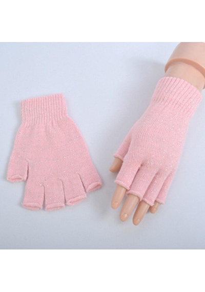 Unisex Ucu Kesik Yün Eldiven 305716 Pınk