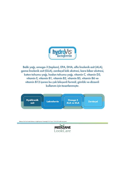 Medizane Göz Hydrovis Gıda Takviyesi 30 Kapsül