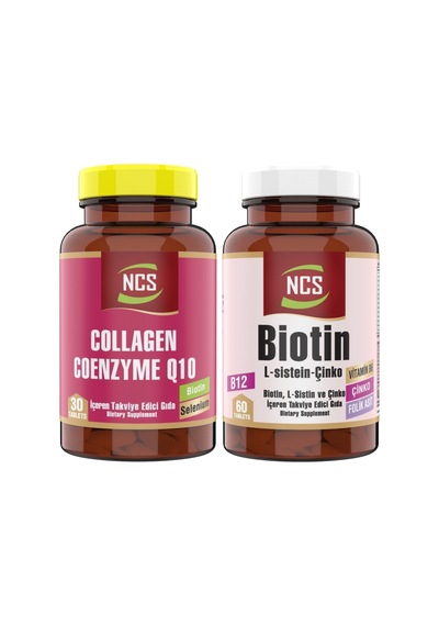Ncs Collagen Coenzyme 30 Tablet Biotin 60 Tablet L-Sistein