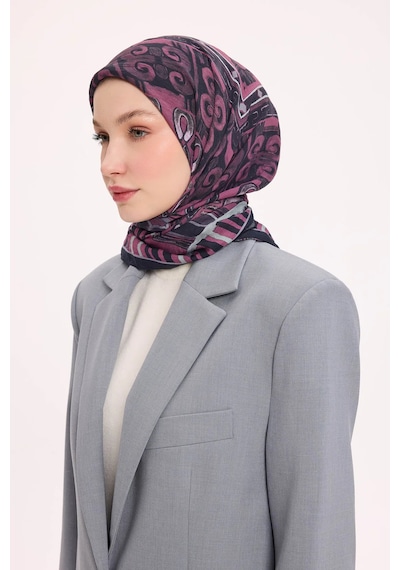 Silk Home Dört Mevsim Antik Motif Viskon Velora Eşarp 6421 Pembe