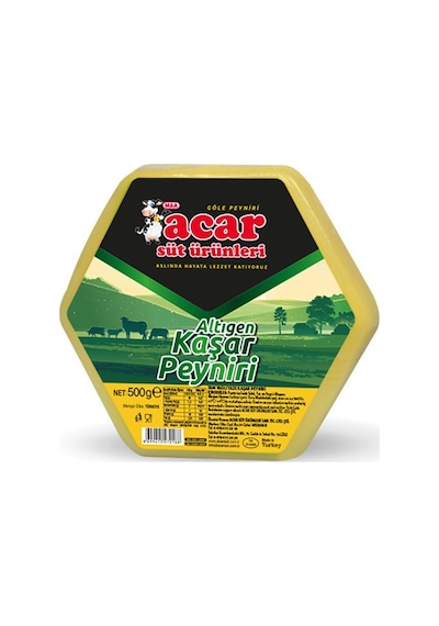 Acar Süt Ürünleri Altıgen Kaşar Peyniri 500 G