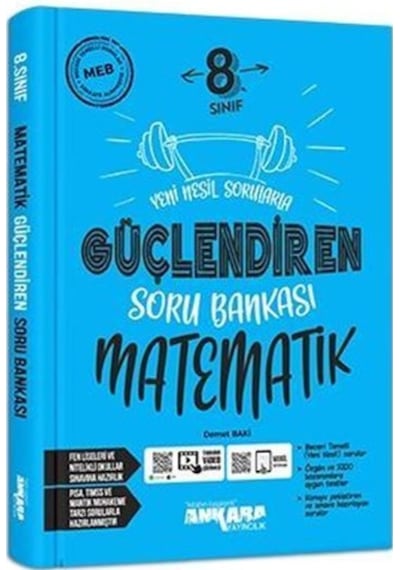 Ankara 8.Sınıf Matematik Güçlendiren Soru Bankası (2022)