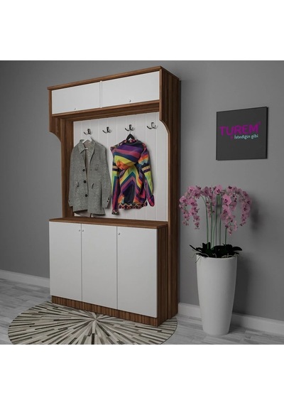 Modern Askılı Portmanto Mdf Antrasit Modern Askılı Portmanto Mdf Antrasit
