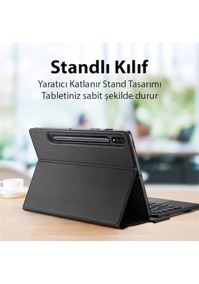 Dux Ducis Sm Galaxy Uyumlu Tab S8/s7 Bluetooth Klavye Touchpad - Kılıf X700-x706-t870-t875-t876b- 5775