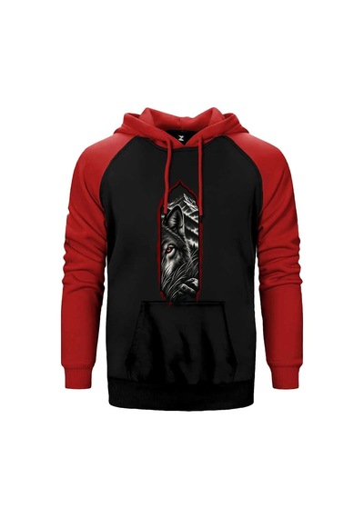 Bozkurt Gizemli Bakış Sarı Renk Reglan Kol Sweatshirt / Hoodie