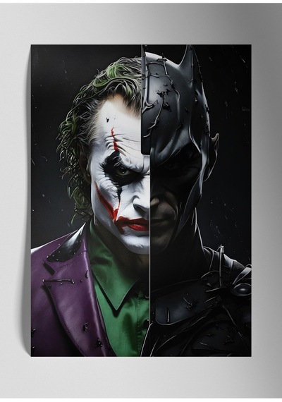 Batman / Joker - Metal Tablo