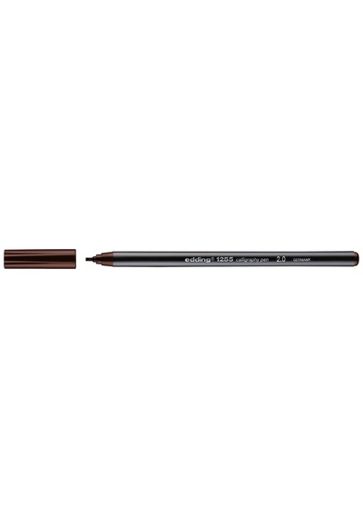 Edding 1255 Kaligrafi Kalemi. Koyu Kahve - 2 Mm