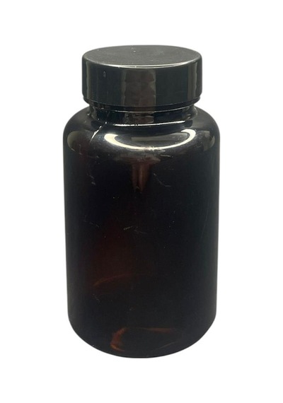 150ml Siyah Tablet Şişesi Siyah Kapak, 12 Adet, Tablet Şişesi, Ecza Şişesi, Kozmetik Şişe